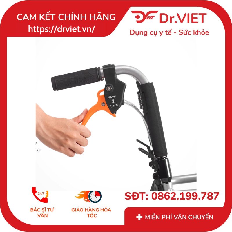 Xe lăn tay Karma Ergo Lite siêu gọn nhẹ bánh nhỏ 16inch 17 Xe lăn tay Karma Ergo Lite siêu gọn nhẹ bánh nhỏ 16inch