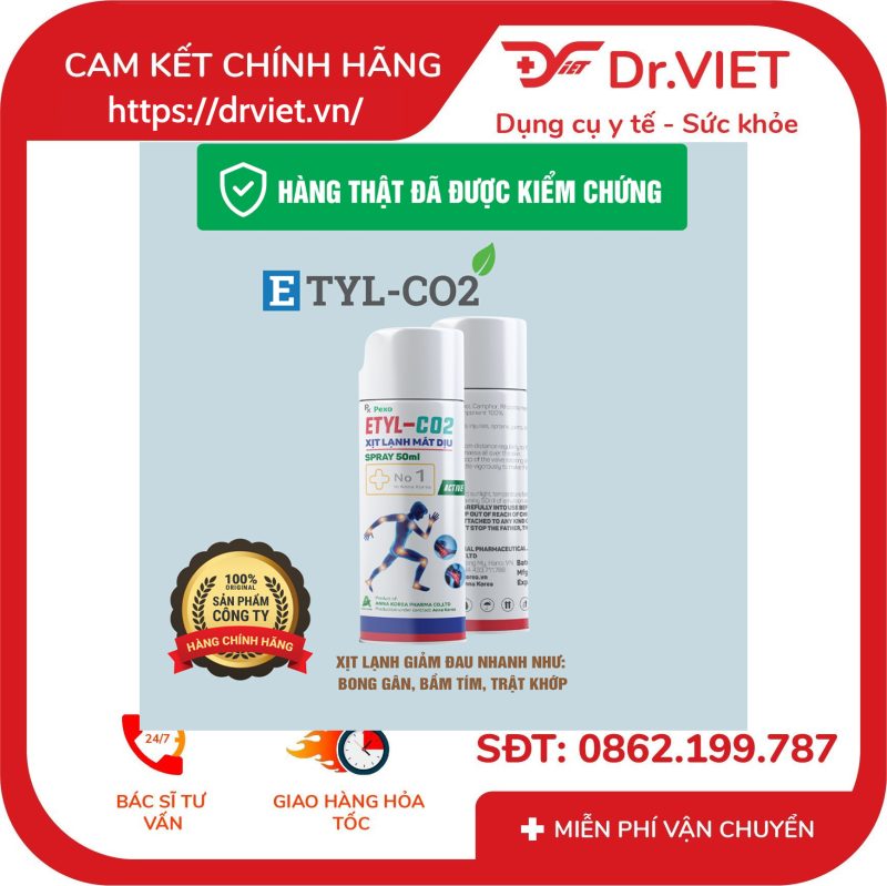 Xịt lạnh giảm đau Etyl-CO2
