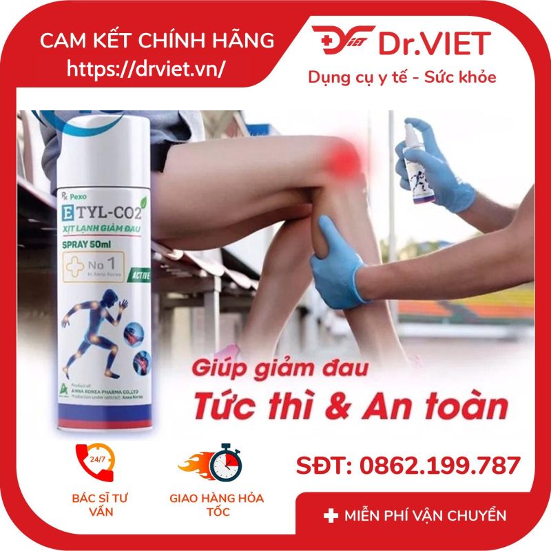 Xịt lạnh giảm đau Etyl-CO2 9 Xịt lạnh giảm đau Etyl-CO2