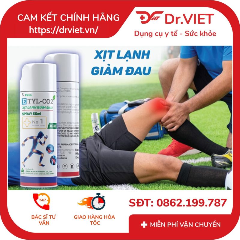 Xịt lạnh giảm đau Etyl-CO2 8 Xịt lạnh giảm đau Etyl-CO2