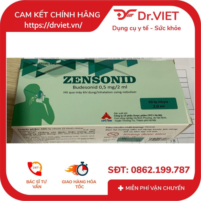 Hỗn dịch khí dung Zensonid 0.5mg/2ml trị hen suyễn (10 ống x 2ml) 13 Hỗn dịch khí dung Zensonid 0.5mg/2ml trị hen suyễn (10 ống x 2ml)