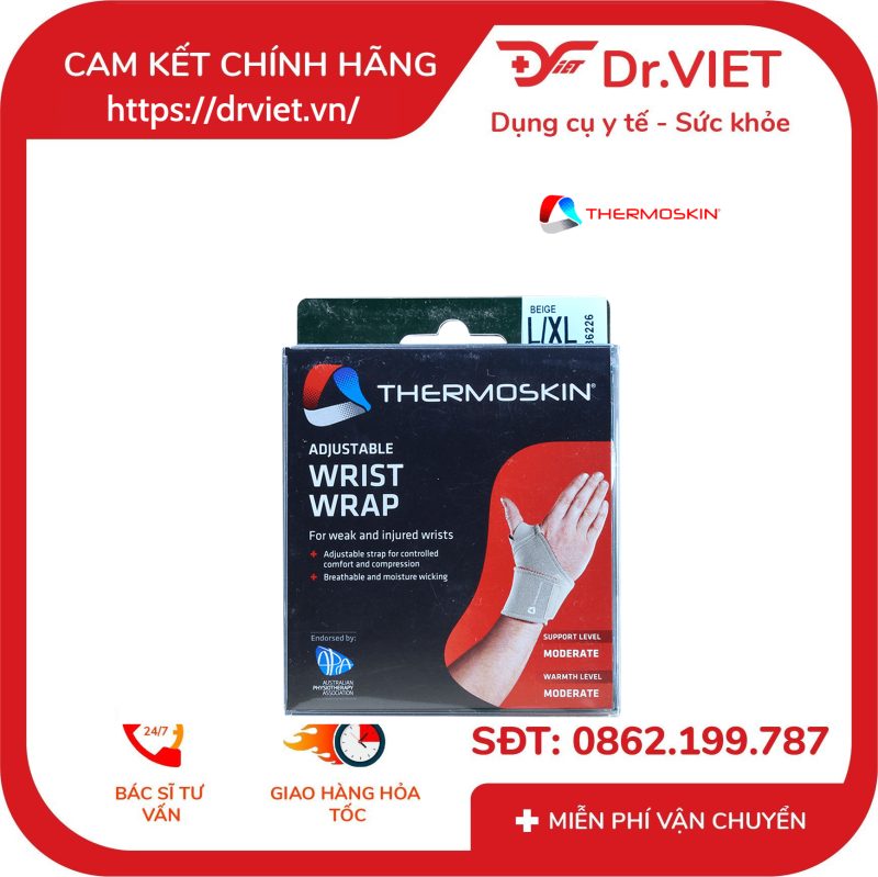 Băng nẹp khớp cổ tay 2 bên Thermoskin 8*226 Universal Wrist Wrap