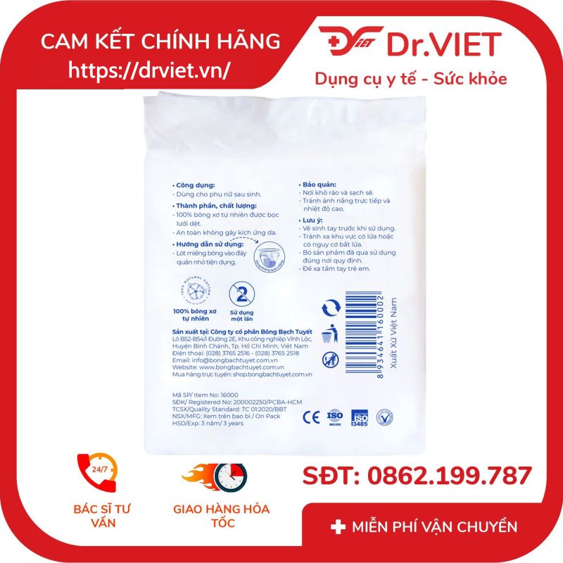 Alternative view of Băng vệ sinh lưới phụ sản Bông Bạch Tuyết