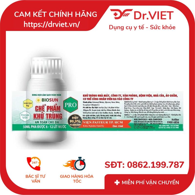 Dung dịch làm sạch toàn thân Biosun Pro 50ml 13 Dung dịch làm sạch toàn thân Biosun Pro 50ml