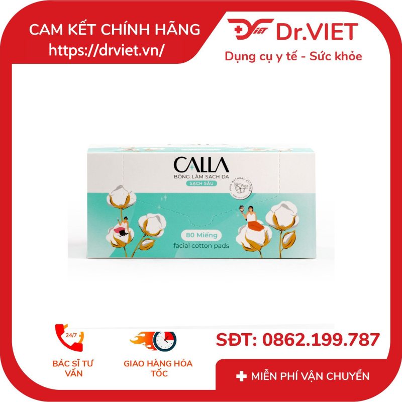 Bông làm sạch da Bông Bạch Tuyết Calla 80 miếng 14 Bông làm sạch da Bông Bạch Tuyết Calla 80 miếng