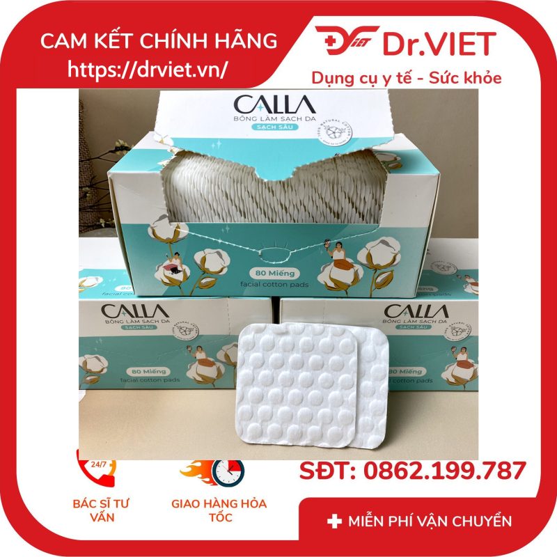 Bông làm sạch da Bông Bạch Tuyết Calla 80 miếng 11 Bông làm sạch da Bông Bạch Tuyết Calla 80 miếng
