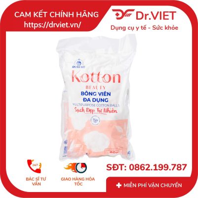 Bông viên đa dụng Kotton Beauty Bạch Tuyết 80gr 13 Bông viên đa dụng Kotton Beauty Bạch Tuyết 80gr