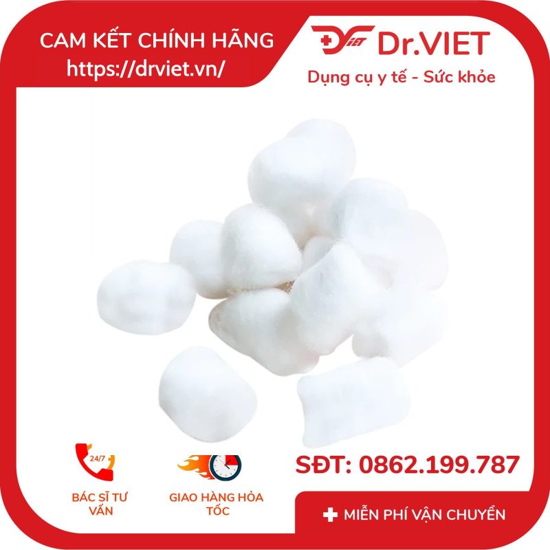 Bông viên đa dụng Kotton Beauty Bạch Tuyết 80gr 11 Bông viên đa dụng Kotton Beauty Bạch Tuyết 80gr