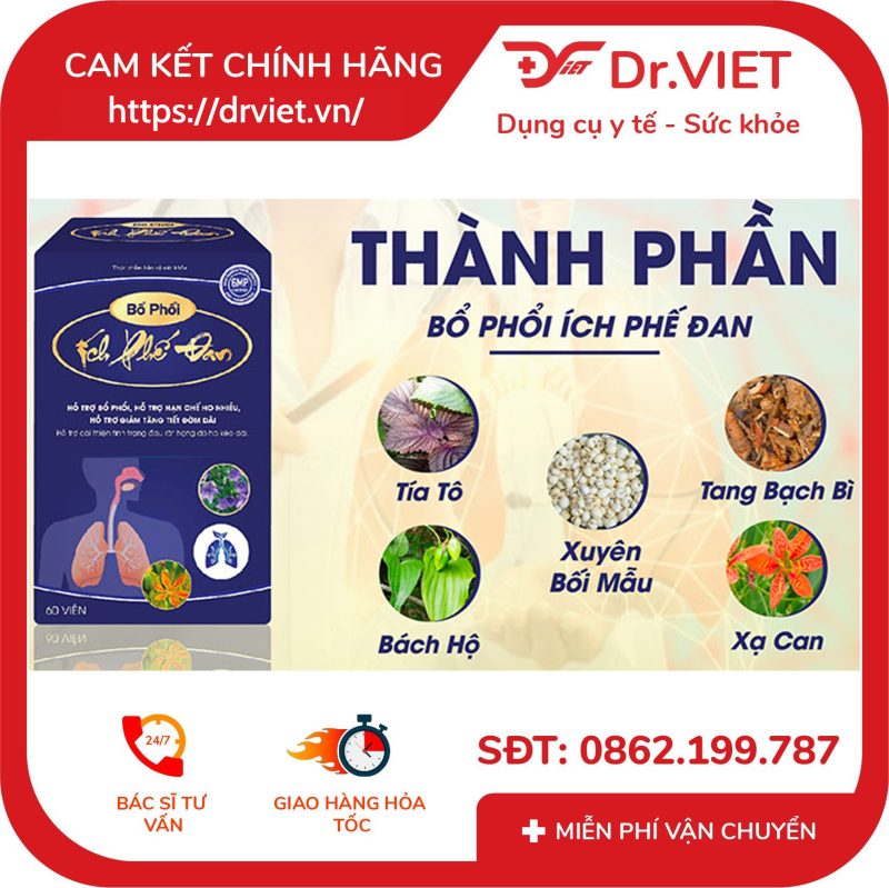 Bổ Phổi Ích Phế Đan giảm ho viêm họng