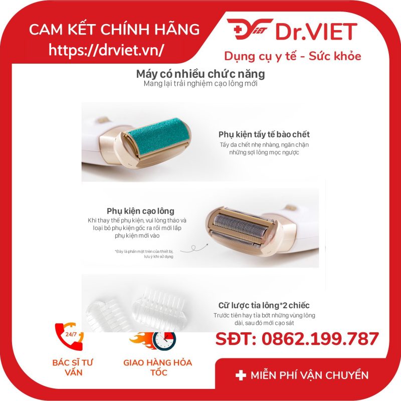 Bộ 2 đầu tẩy tế bào chết Beurer HL35