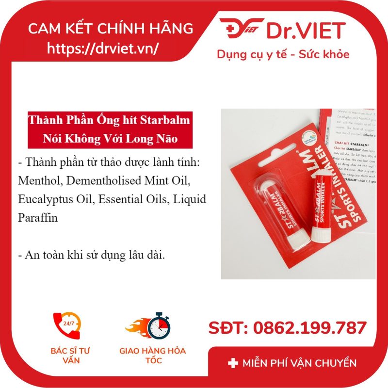 Chai Hít STARBALM Sports Inhaler 8 Chai Hít STARBALM Sports Inhaler