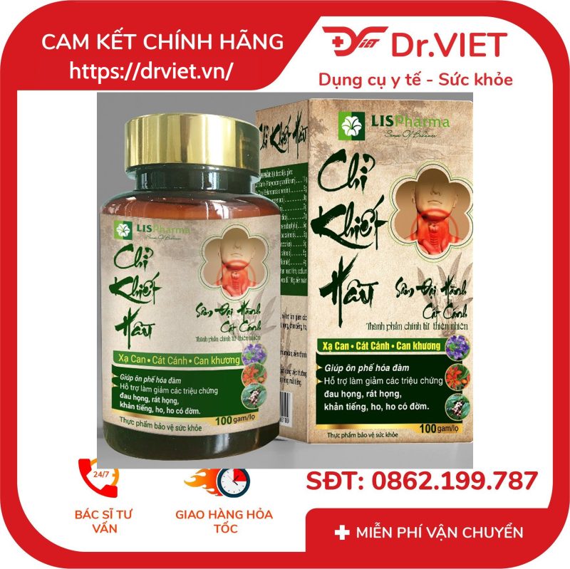 Chỉ Khiết Hầu Hỗ trợ điều trị viêm họng