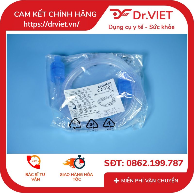 Phụ kiện dây ống dẫn khí máy xông khí dung Omron NE-C28/C29/C30 - 207cm
