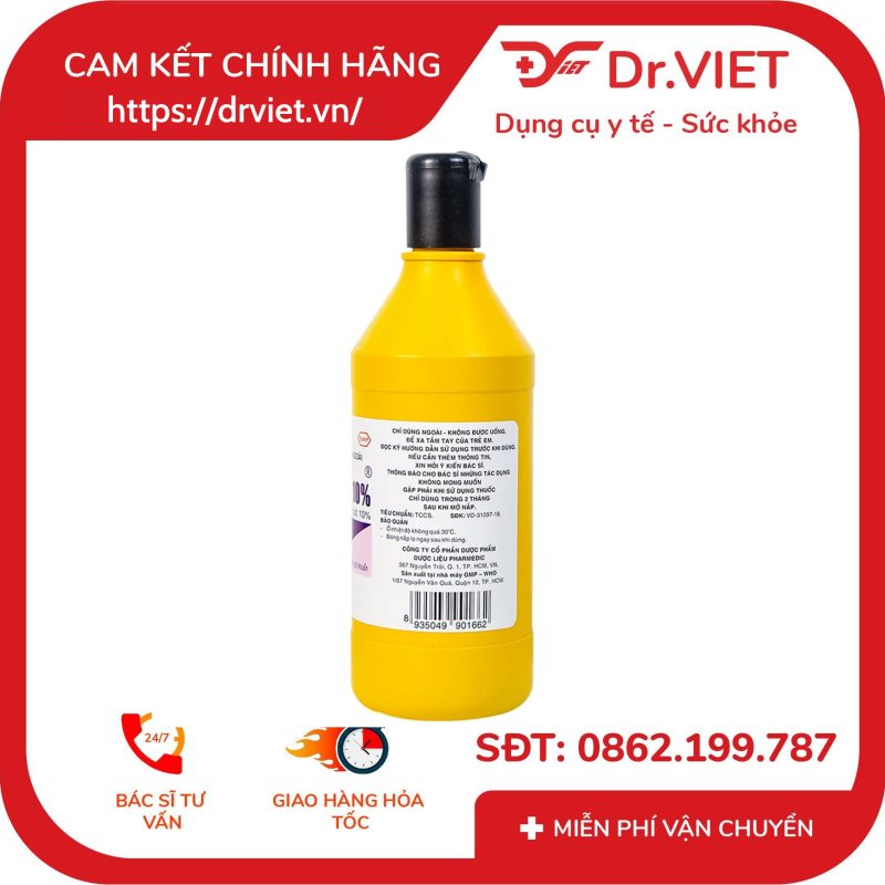Alternative view of Dung dịch sát khuẩn Povidine 10% Pharmedic 500ml
