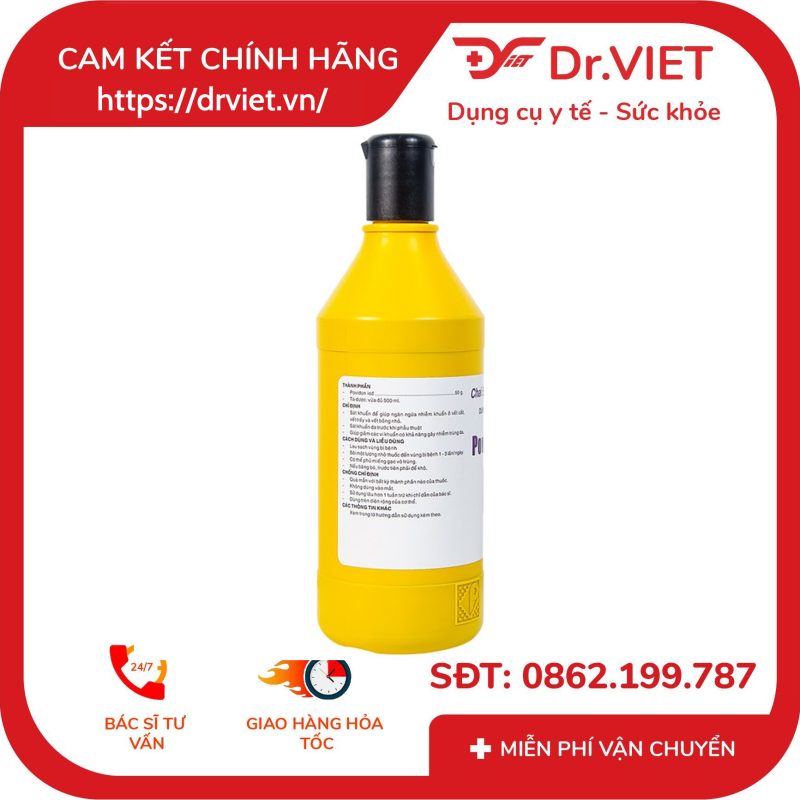 Dung dịch sát khuẩn Povidine 10% Pharmedic 500ml 8 Dung dịch sát khuẩn Povidine 10% Pharmedic 500ml