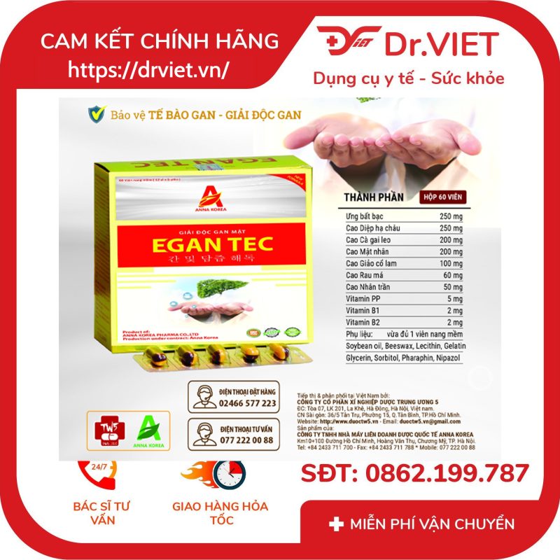 Egan Tec thuốc bổ gan và giải độc gan Hàn Quốc