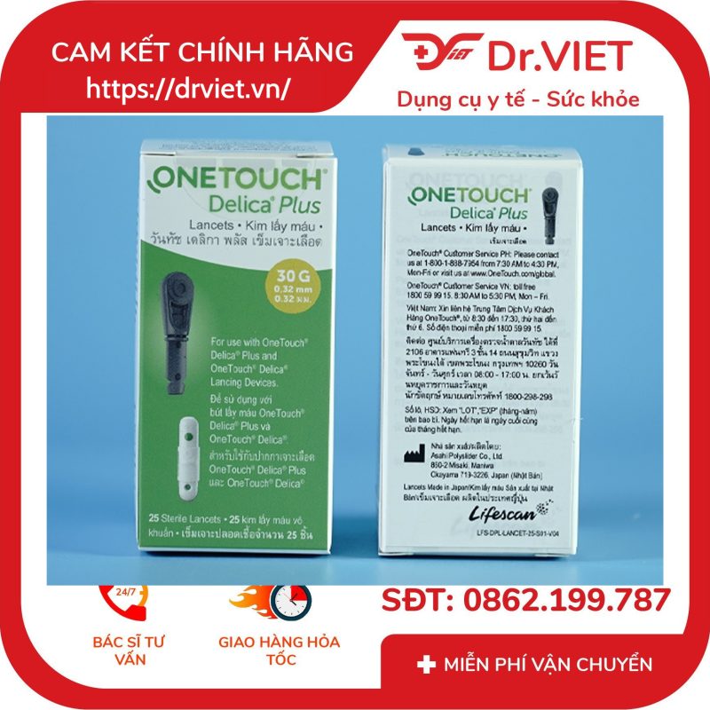 Kim lấy máu Onetouch Delica Plus 25 kim