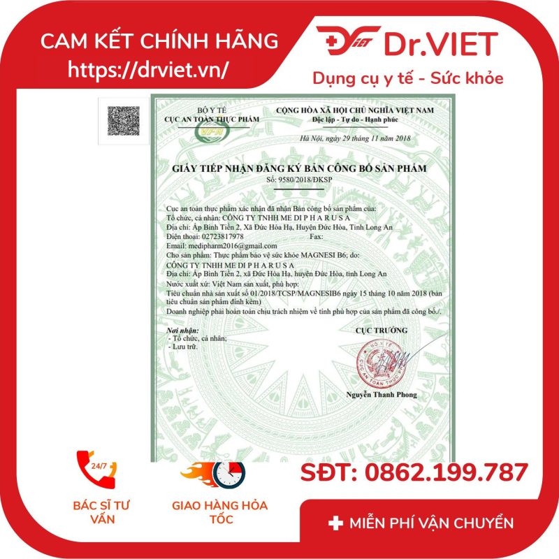 Viên uống Magnesi B6 bổ sung Magnesi và Vitamin B6 9 Viên uống Magnesi B6 bổ sung Magnesi và Vitamin B6