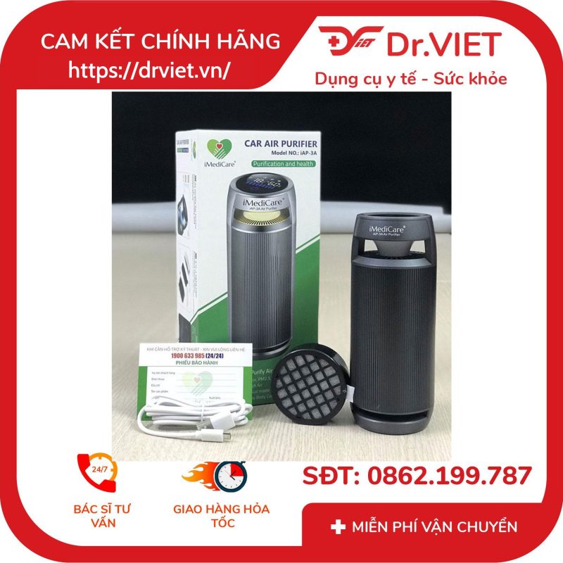 Máy lọc không khí ô tô iMediCare iAP-3A 15 Máy lọc không khí ô tô iMediCare iAP-3A