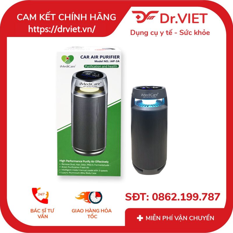Máy lọc không khí ô tô iMediCare iAP-3A 14 Máy lọc không khí ô tô iMediCare iAP-3A
