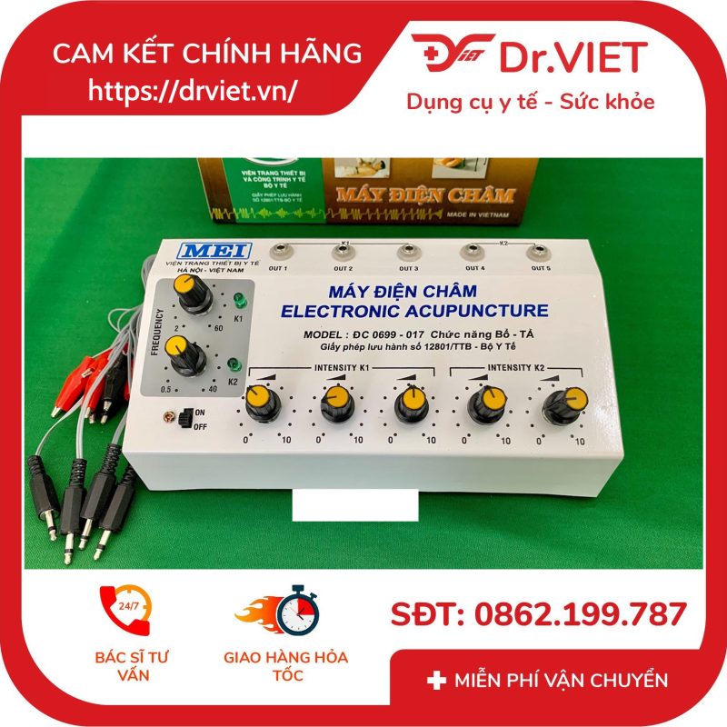 Máy điện châm 5 giắc MEI ĐC 0699