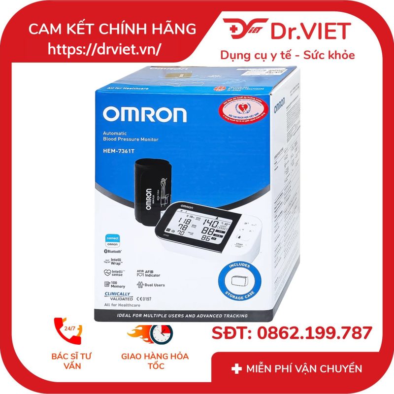 Máy đo huyết áp bắp tay Omron HEM-7361T