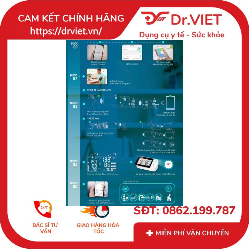 Máy đo huyết áp bắp tay Omron HEM-7361T
