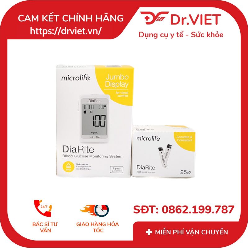 Máy đo đường huyết Microlife DiaRite 14 Máy đo đường huyết Microlife DiaRite
