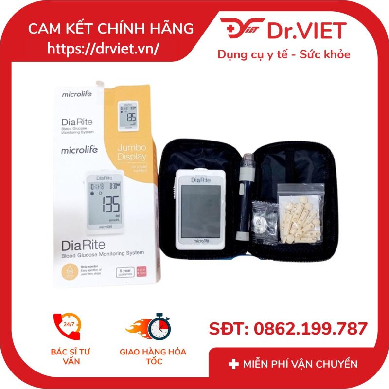 Máy đo đường huyết Microlife DiaRite 13 Máy đo đường huyết Microlife DiaRite