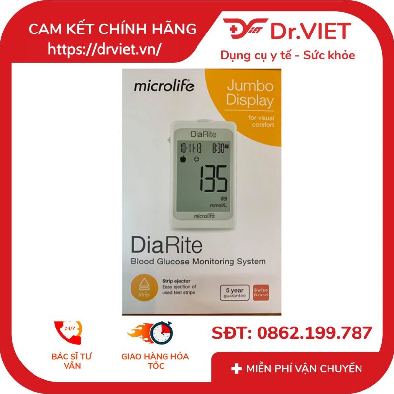 Máy đo đường huyết Microlife DiaRite 12 Máy đo đường huyết Microlife DiaRite