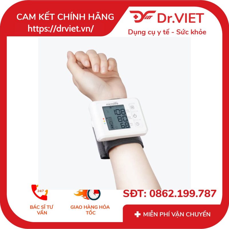 Máy đo huyết áp cổ tay Microlife W70