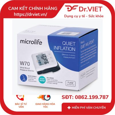 Máy đo huyết áp cổ tay Microlife W70