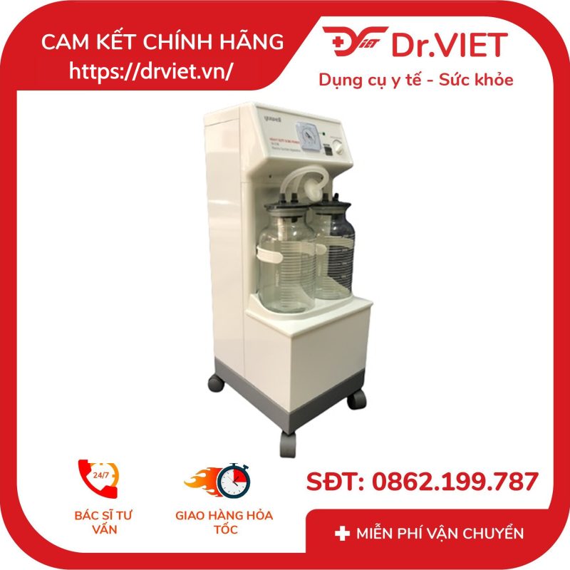 Máy hút dịch Yuwell 2 bình 7A-23B 40L 9 Máy hút dịch Yuwell 2 bình 7A-23B 40L