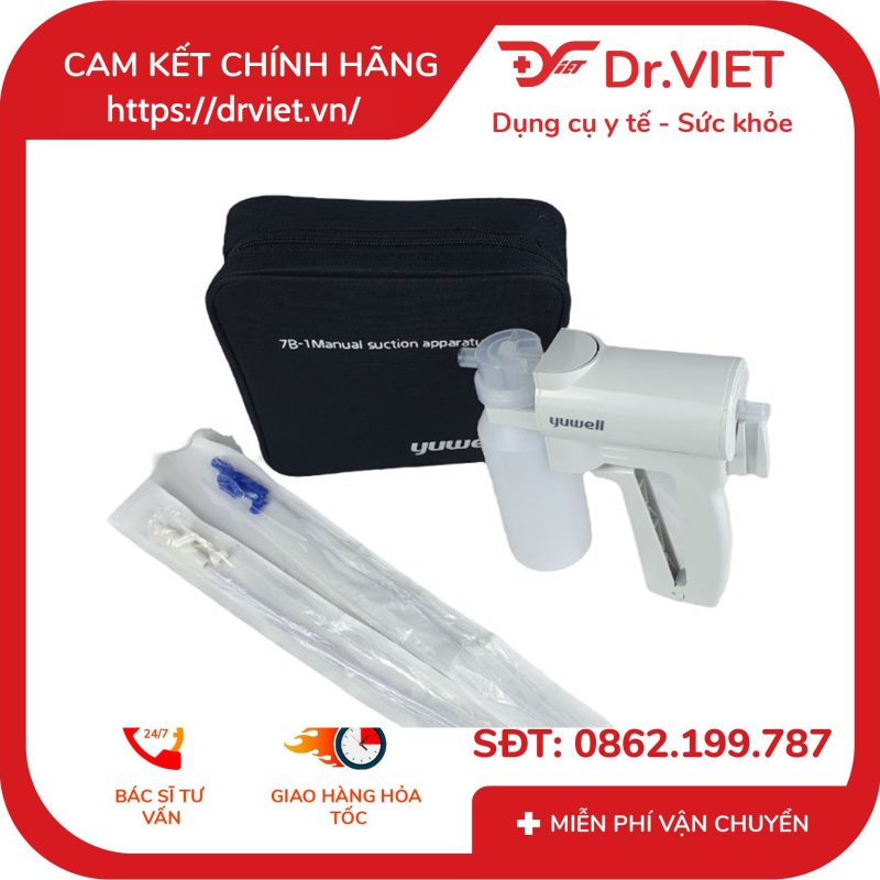 Máy hút dịch cầm tay Yuwell 7B-1 8 Máy hút dịch cầm tay Yuwell 7B-1