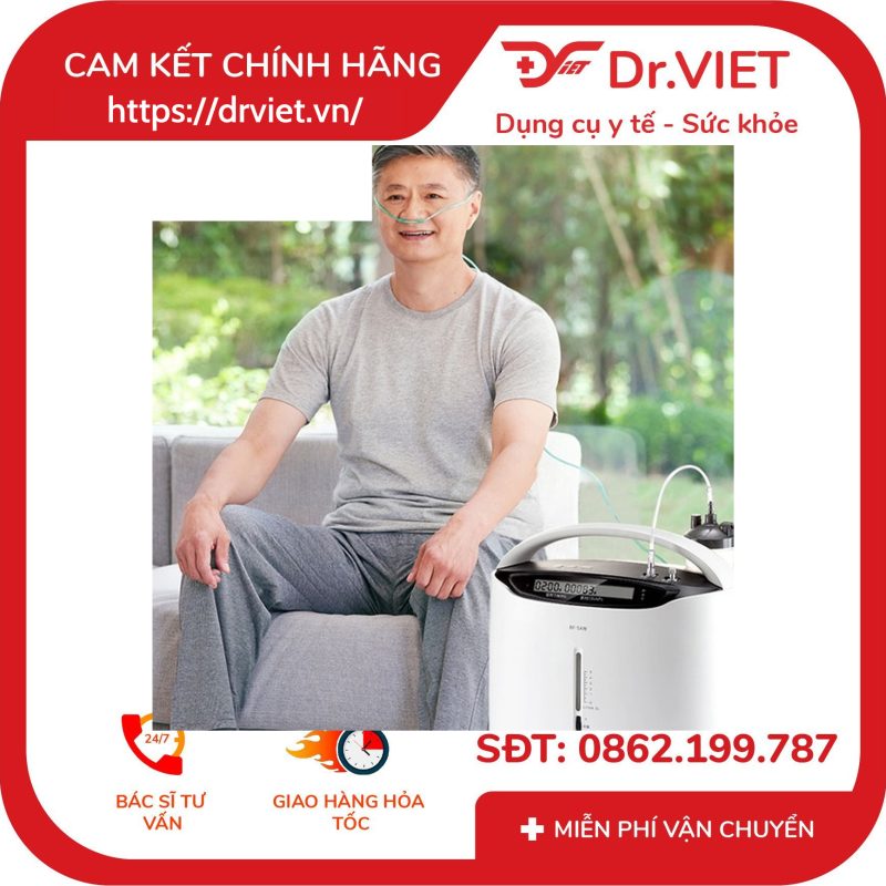 Máy tạo oxy Yuwell 5 lít 8F-5AW 13 Máy tạo oxy Yuwell 5 lít 8F-5AW