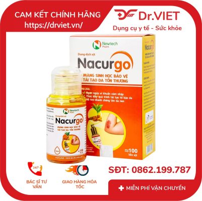 Dung dịch xịt vết thương Nacurgo Gel 12ml