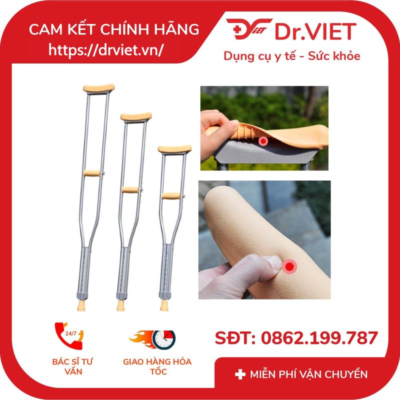Nạng Chống Tập Đi Lucass C25 (M) 18 Nạng Chống Tập Đi Lucass C25 (M)