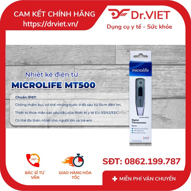 Nhiệt kế điện tử Microlife MT500 17 Nhiệt kế điện tử Microlife MT500