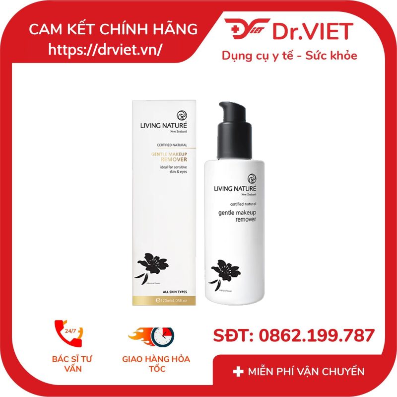 Nước tẩy trang Living Nature Gentle Makeup Remover 100ml