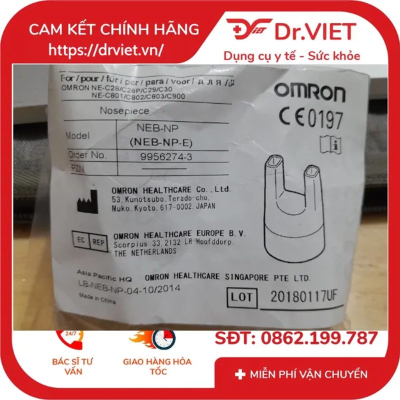 Phụ kiện càng xông mũi họng Nosepiece dùng cho máy Ommron NE-C28,C29,C30,C28P 10 Phụ kiện càng xông mũi họng Nosepiece dùng cho máy Ommron NE-C28,C29,C30,C28P