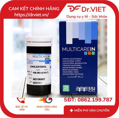 Hộp 25 que đo đường huyết Multicarein Glucose Strips 25 15 Hộp 25 que đo đường huyết Multicarein Glucose Strips 25