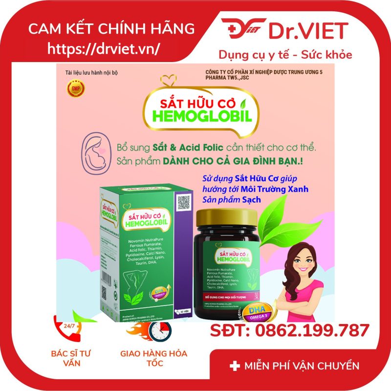 Sắt hữu cơ Hemoglobil - Hỗ trợ điều trị thiếu máu do thiếu sắt 9 Sắt hữu cơ Hemoglobil - Hỗ trợ điều trị thiếu máu do thiếu sắt