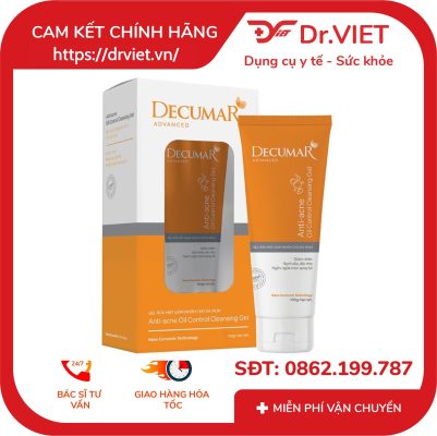 Sữa rửa mặt dạng Gel Decumar Advanced 50mg