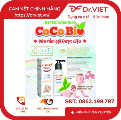 COCO BIO Sữa tắm gội Dược liệu cho bé