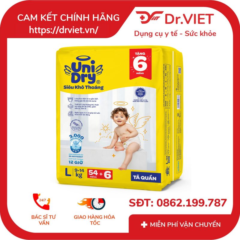 Tã quần Unidry size L cho bé 8 Tã quần Unidry size L cho bé