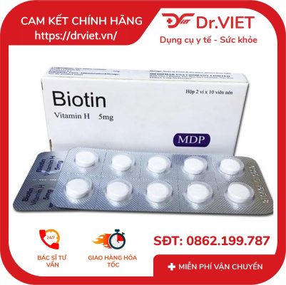 Viên uống Biotin MDP Hỗ trợ làm đẹp da móng tóc 13 Viên uống Biotin MDP Hỗ trợ làm đẹp da móng tóc
