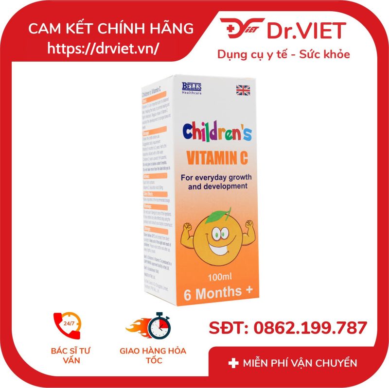 Thực phẩm bổ sung Vitamin C Cho Bé Children’s Vitamin C 100ml
