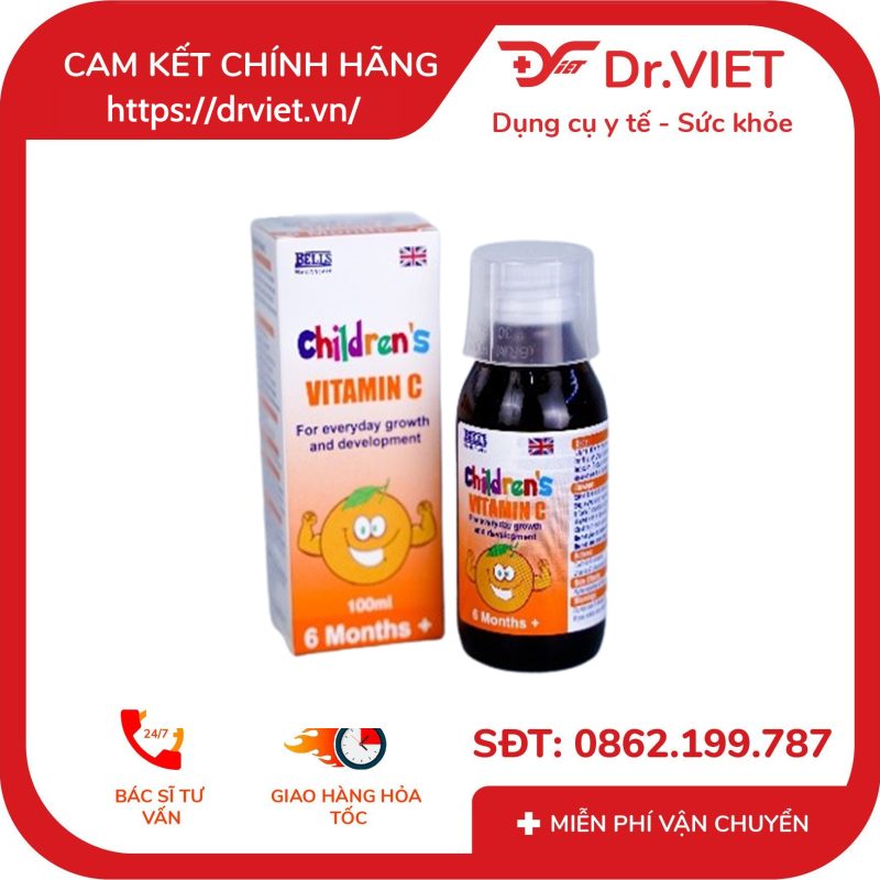 Thực phẩm bổ sung Vitamin C Cho Bé Children’s Vitamin C 100ml 8 Thực phẩm bổ sung Vitamin C Cho Bé Children’s Vitamin C 100ml