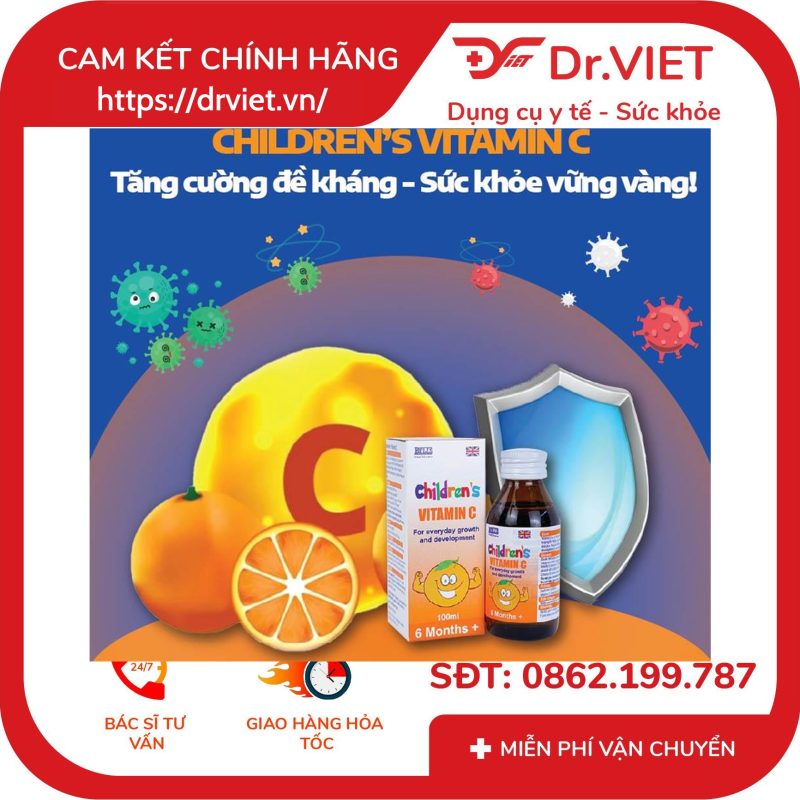 Thực phẩm bổ sung Vitamin C Cho Bé Children’s Vitamin C 100ml 7 Thực phẩm bổ sung Vitamin C Cho Bé Children’s Vitamin C 100ml