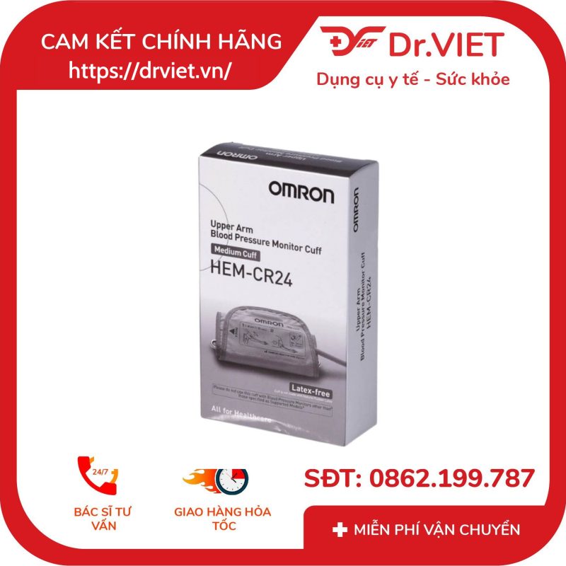 Vòng bít máy đo huyết áp bắp tay Omron HEM-CR24 10 Vòng bít máy đo huyết áp bắp tay Omron HEM-CR24